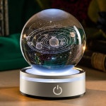 IFOLAINA 3D Solar System Crystal Ball Model Space Astronomy Universe Globe Ball Science Night Light Pin on 인테리어