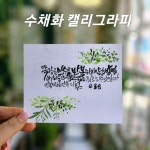 수채화 캘리그라피 수채화 캘리그라피 in 2024