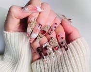 Pin page 쥬네일 on Instagram: 🎥YouTube JOUNAIL 발렌타인데이 네일🍫❤️Valentines Day nails • 케익컬러 @leavnail... 