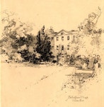 Herbert Railton (1857-1910) - Bullingham House Garden Front | 드로잉, 연필화, 스케치