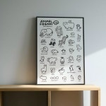 ANIMAL FRIENDS POSTER 원모어스마일 ONEMORESMILE on Instagram: ㅤ [Online store open] 원모어스마일의 온라인 스토어가... 