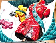 #기초디자인#동덕여대 #학생작 2023동덕 패션 문제풀이중~~👏🏻👏🏻 실전에선 크고 쉽게 보여주자🙏🏻 #기초디자인#동덕여대 #학생작... 