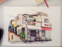 어반드로잉에 있는 일랑 유님의 핀 | 어반 아트, 그림, 어반 스케쳐스