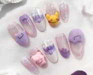Pin de Pearly Lim en 네일아트 en 2022 | Manicura de uñas, Diseños de uñas mate, Uñas de gel