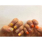 ReIn(리인네일) | 노랑과주황이갈등된다면..... #Regram via @awesome537_2 | Pedicure designs, Pedicure nails, Pedicure nail art