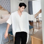 여름 반팔 롱 셔츠 디자이너 남방 : 에이치클럽 | 반팔, 셔츠, 여름