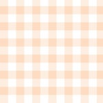 Pale peach and white 5/8 gingham check Fabric | 패턴 배경화면, 패턴 배경, 유화