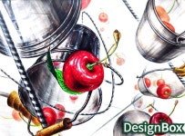 기초디자인입시,쇠질감묘사,체리묘사,자연물묘사,입시미술학원,디자인박스미술학원,건대실기대회,건국대실기대회 | 그림 디자인, 구상 미술, 그림