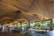 *대나무 천장을 가진 레스토랑 [ DDconcept ] que dua restaurant