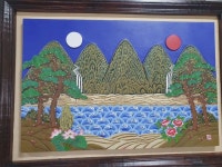 일월오봉도 서각