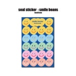 [보니룸] seal sticker : smile beans - 2020 | 인쇄용 스티커, 스티커, 포장