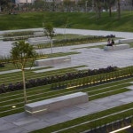 * 선큰 스트라이프 공원 [ Chyutin Architects ] BGU University Entrance Square | Architect, Architecture rendering techniques... 