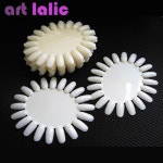 매력적인 10 개 자연 화이트 클리어 네일 아트 디스플레이 색상 차트 매니큐어 디스플레이 휠 20 팁 도구 | Nails polish, Nuancier... 