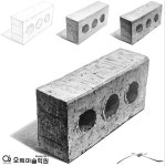 벽돌 _ 기초디자인 소묘