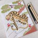 [사당/광명화실]호작도전통민화 그리기 | 호랑이 그림