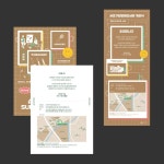 펀펀라이브러리 - 스튜디오다솔 studiodasol - 2020 | 전단지 템플릿, 템플릿, 초대장