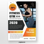 휘트니스 스포츠 전단지 - 2020 | 체육관 운동, 헬스클럽, 운동