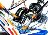 😍😍 #기초디자인 #기디 #수도꼭지기초디자인 #붓기초디자인 #물기초디자인 #뱀뱀티 #그린섬 #강남그린섬 | 미술 구도, 구상 미술, 그림... 