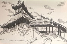 오늘의 그림 *^^* #베트남자유여행 #후에 #hue #시타델 #나혼자여행_베트남 #펜드로잉 #여행드로잉 #여행스케치... 