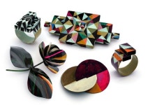 The patterned geometric work of Peta Kruger. | 금속공예, 공예, 폴리머 클레이