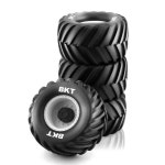 PYFORE 몬스터 트럭 타이어 133*73mm 12MMAdapter 4PCS 1/10 RC 모델 몬스터 트럭 사막 트럭 타이어 자동차 액세서리