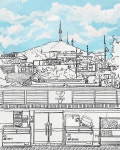 #하루하나 #동네그림 #남산타워 #세븐일레븐종로사직점 #haruhana #urbanillustration #korea #seoul #namsantower #seveneleven
