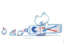 #ssebong #character #illust #illustration #draw #doodle #drawing #쎄봉#그림#낙서#일러스트#드로잉 Toothpaste.