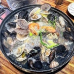 🐚조개전골같은 조개칼국수!