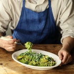 고수 페스토 크림파스타