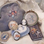#프랑스자수 #일산프랑스자수 #프랑스자수mimi #자수소품 #일산프랑스자수공방 #Embroidery#stitch#needle work#brooch#pouch #여름엔 블루.... 