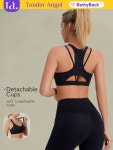 브래지어, 요가 방진 및 아름다운 백 모이 스트랩 체육관 상단 2024 New High-Intensity Sports Bra With Removable Pads, Yoga... 