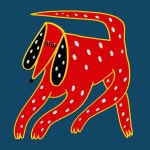 red dog | 동물 로고, 동물, 팝아트