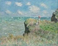 Cliff Walk at Pourville ~ Claude Monet, 1882 | 그림, 인상파, 풍경화