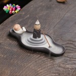 Ornaments Craft Snail Waterfall Backflow Incense Burner | Incense burner, Incense, Diy air dry clay