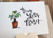 수채화캘리