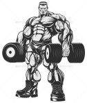 Pin by shims on 스포츠일러 in 2020 | Gym art, Gym logo, Bodybuilding