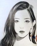 Instagram의 Zipcy_Illustrator님: “In My drawing class : pencil make up - (reference: RV-Irene) / bgm: sole -slow 강의문의... 