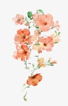 핑크 꽃, 푸른 잎, 수채 일러스트 PNG, 수채화 꽃 잎사귀 이미지 벡터, PSD 파일 - Pngtree