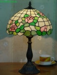 Rose Tiffany Lamps  12S0-159T305 | 유리 공예, 스테인드글라스, 유리