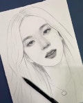#연필 #지수 #블랙핑크지수 #블랙핑크 #드로잉 #스케치 #인물화 #초상화 #연필화 #취미 #art #jisoo #blackpinkjisoo #kpop … | Arte... 