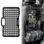 TacMolle 다용도 카시트 백 MOLLE 패널 손잡이가 있는 전술 주최자, 휴대용 모듈형 스토리지 패널 대부분의 차량에 적합