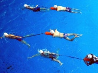 적십자사 수상안전 구조요원들에 대한 교육이 25일 광주시 염주실내수영장에서 열리고 있다.<박영철 기자> | 한국