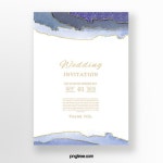High End Blue Gray Gradient Watercolor Blooming Wedding Invitation Template Download on Pngtree | 결혼식 청첩장, 청첩장... 