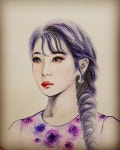 #색연필인물화  #아이유 #연예인  #드로잉 #일러스트  #수채인물화 #갬성  #스테들러 #아이유 사랑💕 #대구 로즈라… in 2020 | Arm... 