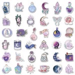 10/30/50/100PCS Paarse Magische Maan Stickers Voor Waterfles Laptop Skateboard Gitaar Plakboek Potion Graffiti Decals Deocr... 