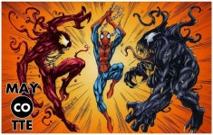 Carnage, Spider-man and Venom / Mark Bagley - 1610 by redknightz01 on DeviantArt | 포즈 참조