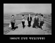 안양천 제방(C축구장 위쪽) - 2121 | 1960년대 안양천 제방길(양평동) | 역사, 한국, 1960년대