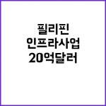 고은솔필리핀마트 | 인프라 사업 한필리핀 20억 달러 역대 최대! | 광주진
