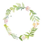 Couronne de fleur pour un faire-part | 리스