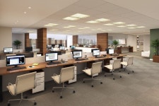 Imagem de 사무실인테링ㅓ por Sookyung Jang | Design de escritório moderno, Salas industriais, Escritórios corporativos